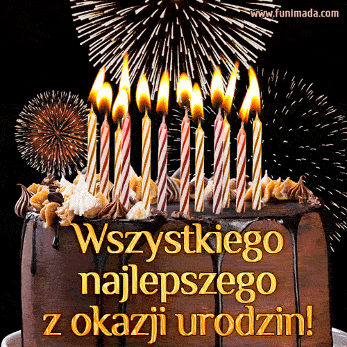 Wszystkiego najlepszego z okazji urodzin - Happy birthday gif in Polish
