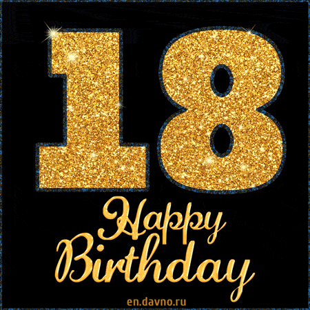 Happy 18th Birthday GIF - Download on Funimada.com. 