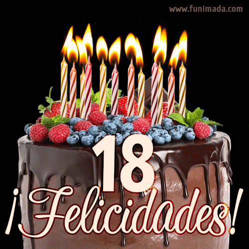 ensillar canción mañana Feliz 18 cumpleaños GIF - Descarga en Funimada.com