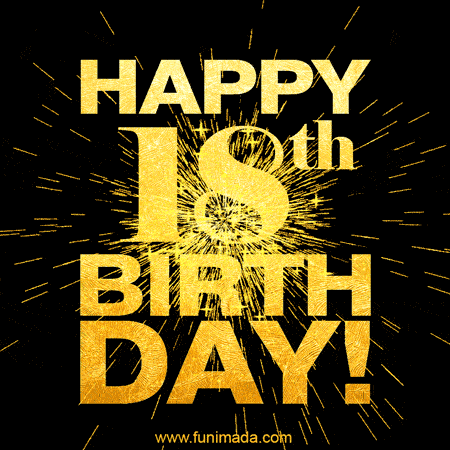 Happy 18th Birthday Animated GIFs - Download on 