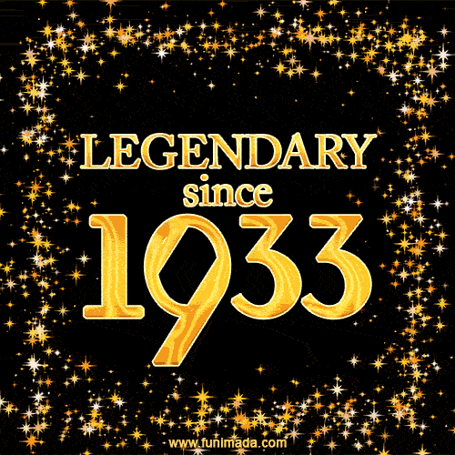 Legendary since 1933. Happy Birthday!