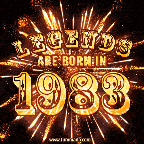 Legends are born in 1983 animated GIF image