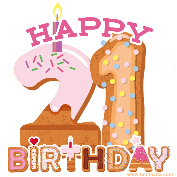 Happy 21st Birthday Card - Download on Funimada.com. 