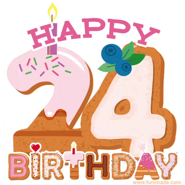Happy 24th Birthday Card