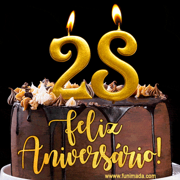 Feliz aniversário de 28 anos - lindo bolo de feliz aniversário