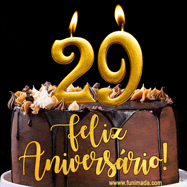Feliz aniversário de 29 anos - lindo bolo de feliz aniversário