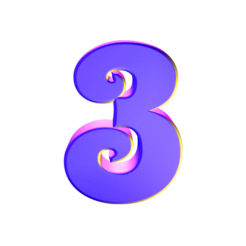 3 (Three) GIF on Transparent Background — Download on 