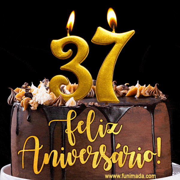 Feliz aniversário de 37 anos - lindo bolo de feliz aniversário