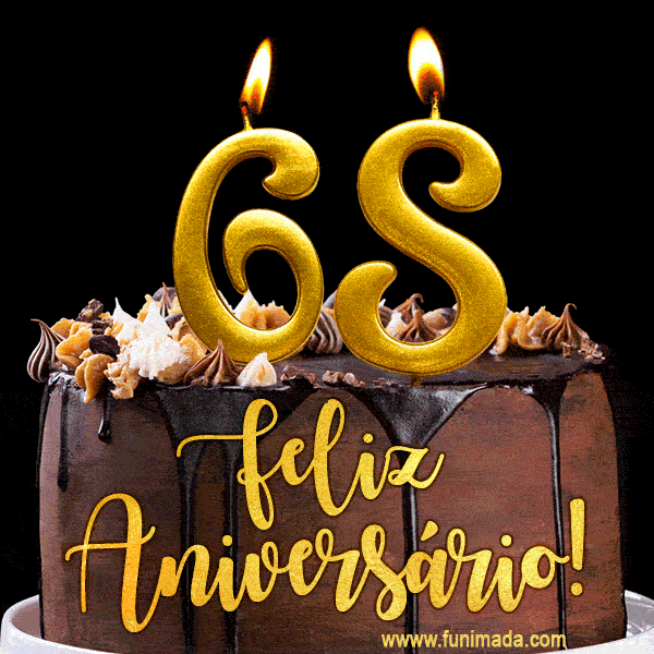Feliz aniversário de 68 anos - lindo bolo de feliz aniversário