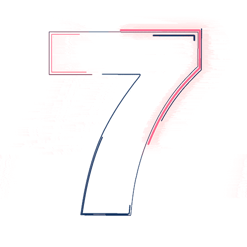 Number 7 Loop Animation