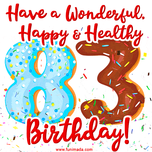 Have a Wonderful, Happy & Healthy 83rd Birthday!