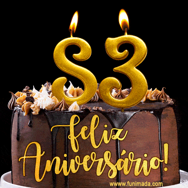 Feliz aniversário de 83 anos - lindo bolo de feliz aniversário