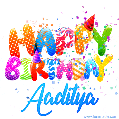 Happy Birthday Aaditya - Creative Personalized GIF With Name — Download on  