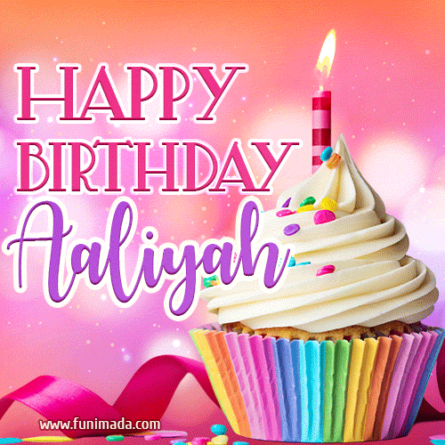 Happy Birthday Aaliyah - Lovely Animated GIF