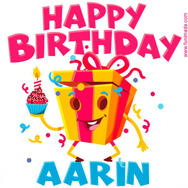 Funny Happy Birthday Aarin GIF