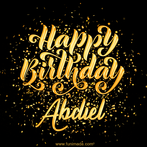 Happy Birthday Card for Abdiel - Download GIF and Send for Free
