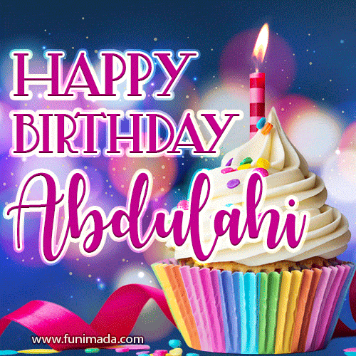 Happy Birthday Abdulahi - Lovely Animated GIF
