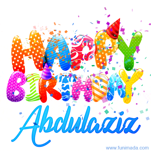 Happy Birthday Abdulaziz - Creative Personalized GIF With Name