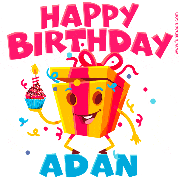 Funny Happy Birthday Adan GIF