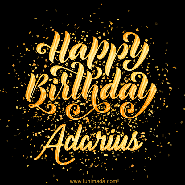 Happy Birthday Card for Adarius - Download GIF and Send for Free