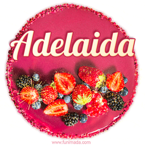 Happy Birthday Cake with Name Adelaida - Free Download