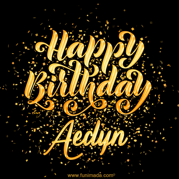 Happy Birthday Card for Aedyn - Download GIF and Send for Free