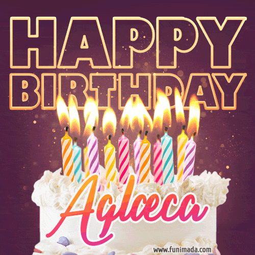 Aglæca - Animated Happy Birthday Cake GIF Image for WhatsApp