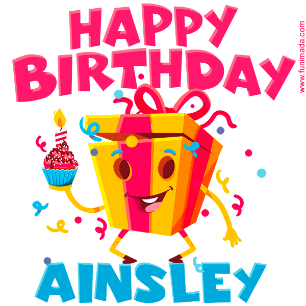 Funny Happy Birthday Ainsley GIF