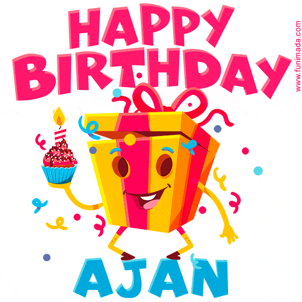 Funny Happy Birthday Ajan GIF