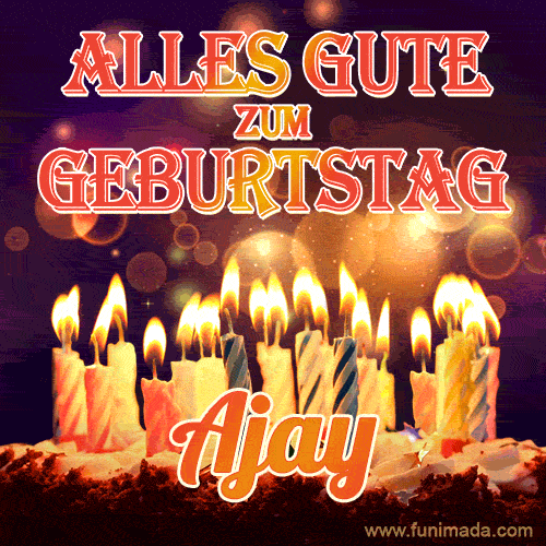 Alles Gute zum Geburtstag Ajay (GIF)