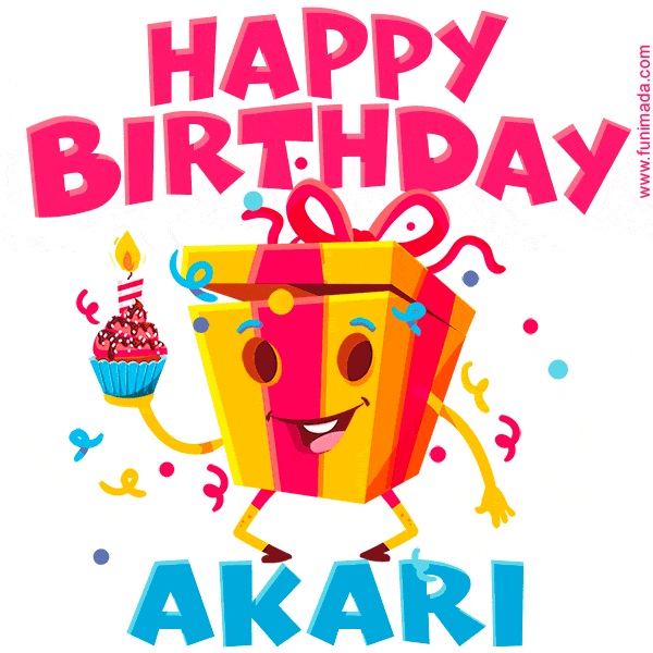 Funny Happy Birthday Akari GIF