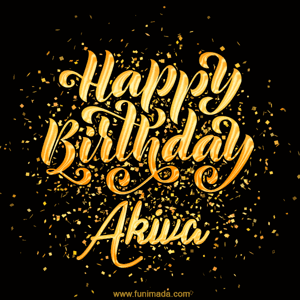 Happy Birthday Card for Akiva - Download GIF and Send for Free