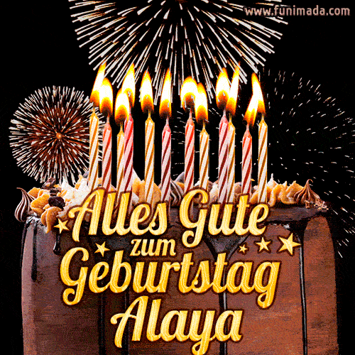 Alles Gute zum Geburtstag Alaya (GIF)