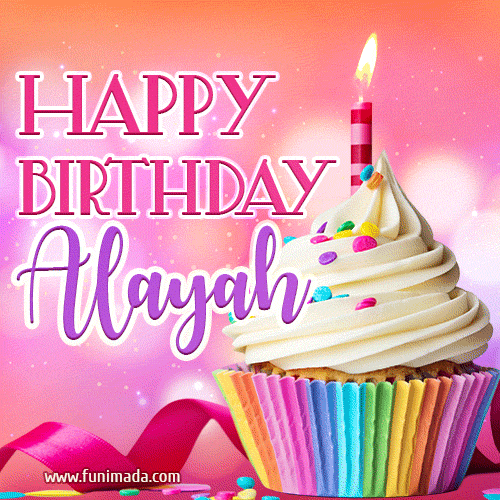 Happy Birthday Alayah - Lovely Animated GIF