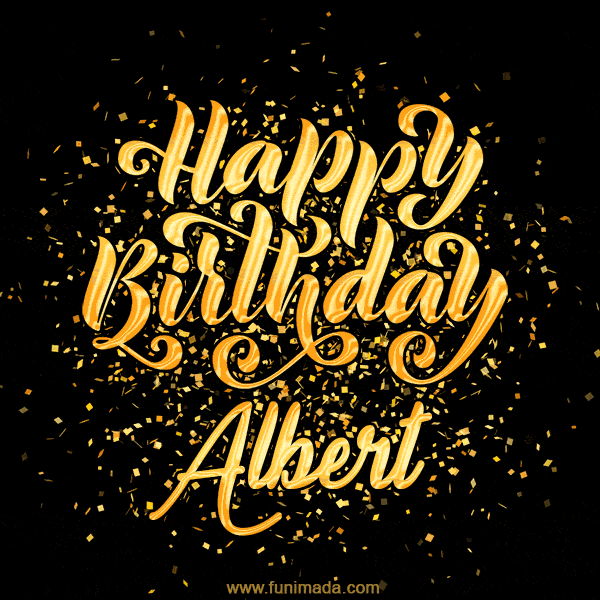 Happy Birthday Card for Albert - Download GIF and Send for Free