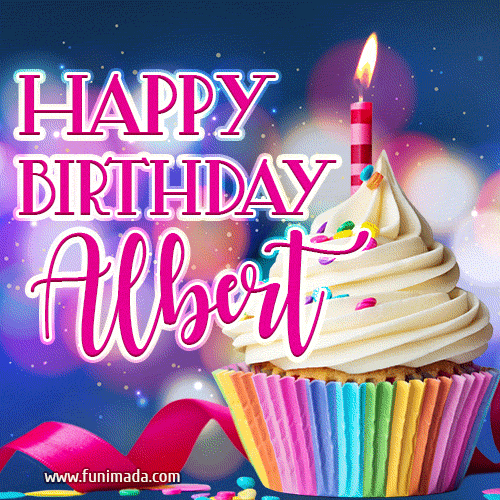 Happy Birthday Albert - Lovely Animated GIF
