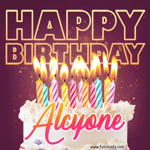 Alcyone - Animated Happy Birthday Cake GIF Image for WhatsApp