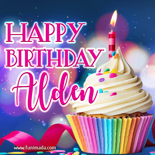 Happy Birthday Alden - Lovely Animated GIF