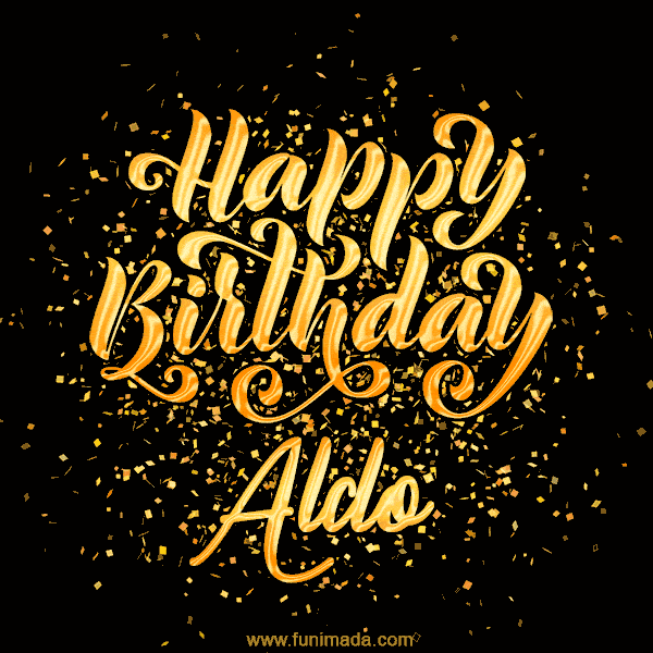 Happy Birthday Card for Aldo - Download GIF and Send for Free