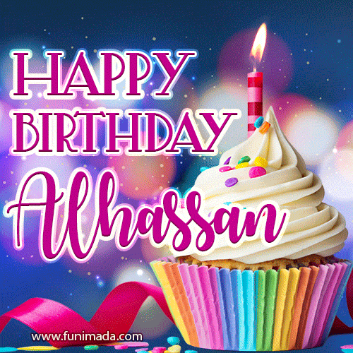 Happy Birthday Alhassan - Lovely Animated GIF
