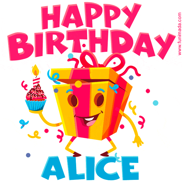 Funny Happy Birthday Alice GIF
