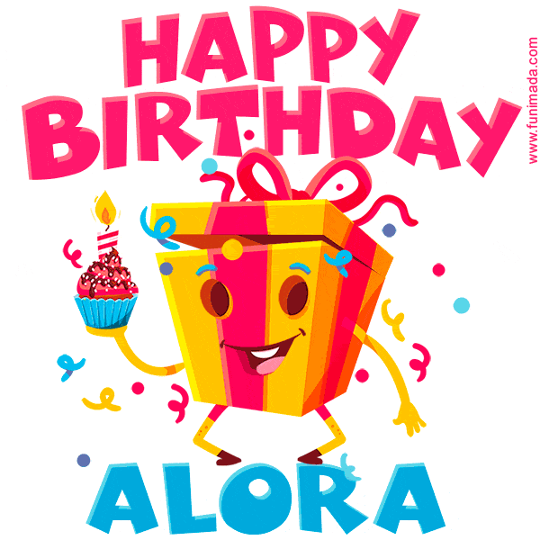 Funny Happy Birthday Alora GIF