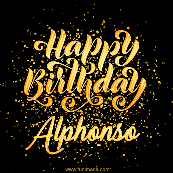 Happy Birthday Card for Alphonso - Download GIF and Send for Free