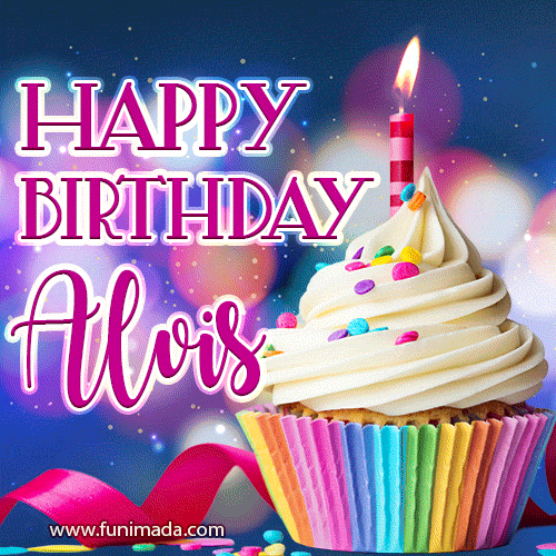 Happy Birthday Alvis - Lovely Animated GIF