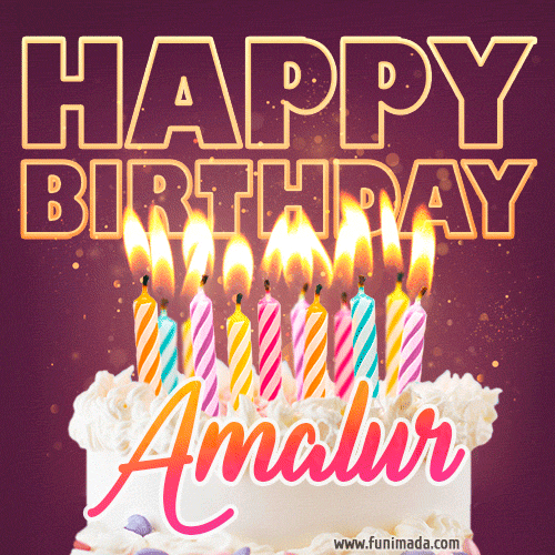 Amalur - Animated Happy Birthday Cake GIF Image for WhatsApp