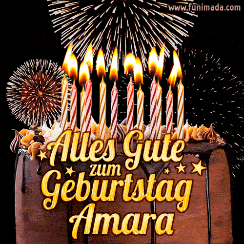 Alles Gute zum Geburtstag Amara (GIF)