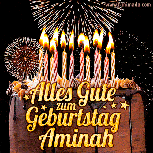 Alles Gute zum Geburtstag Aminah (GIF)