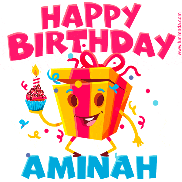 Funny Happy Birthday Aminah GIF
