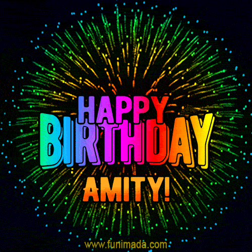 New Bursting with Colors Happy Birthday Amity GIF and Video with Music