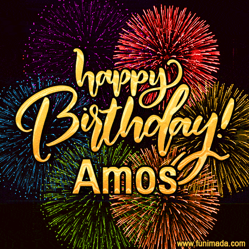 Happy Birthday, Amos! Celebrate with joy, colorful fireworks, and unforgettable moments.